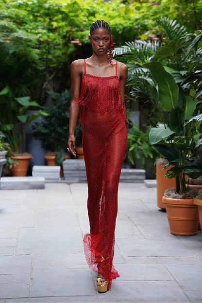 Ashanti Red Gown - Pre Order