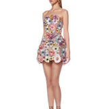 Bouquet Maraya Pastel Multi Mini Dress