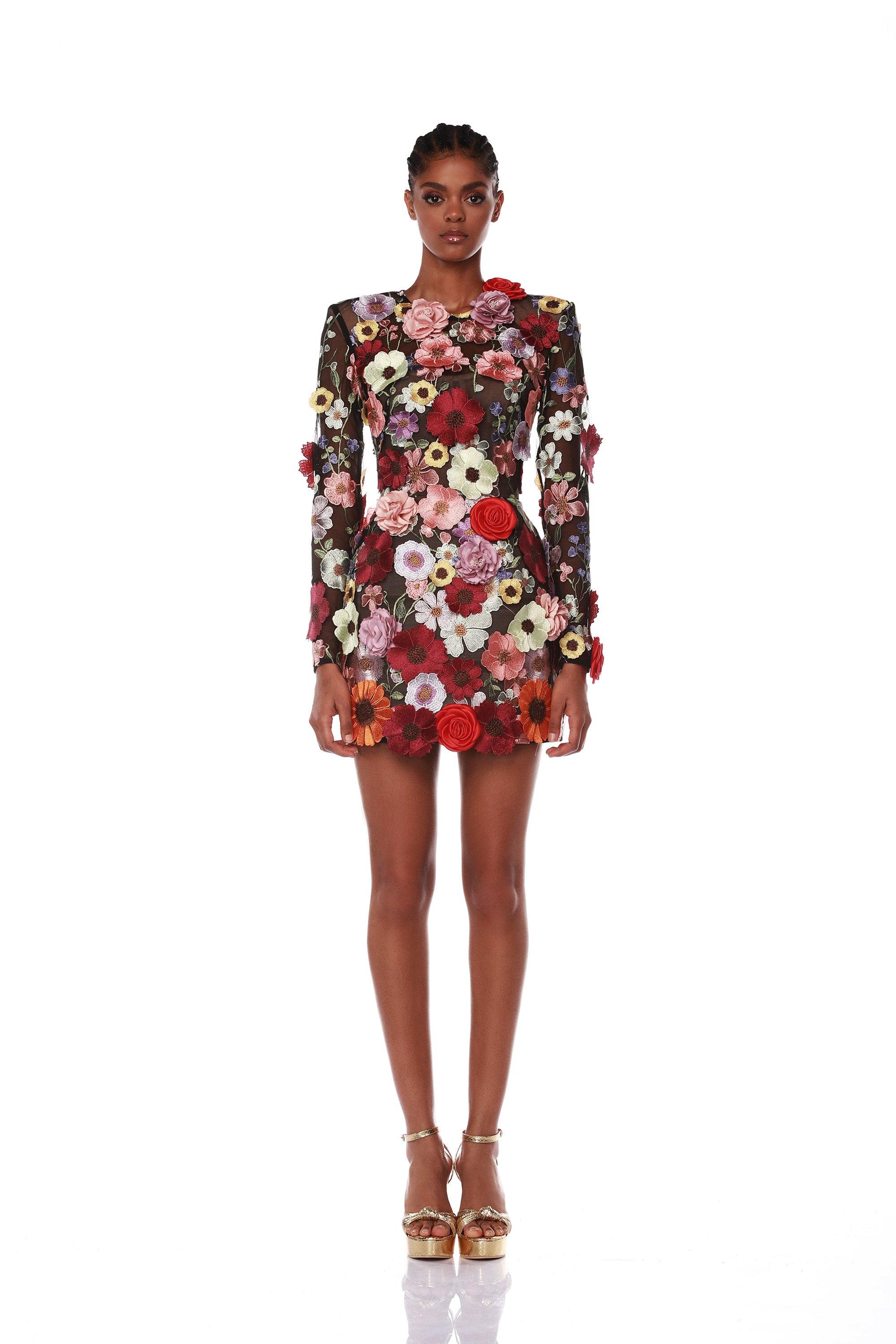 Bouquet Maraya Long Sleeve Dress - Pre Order - BRONX AND BANCO