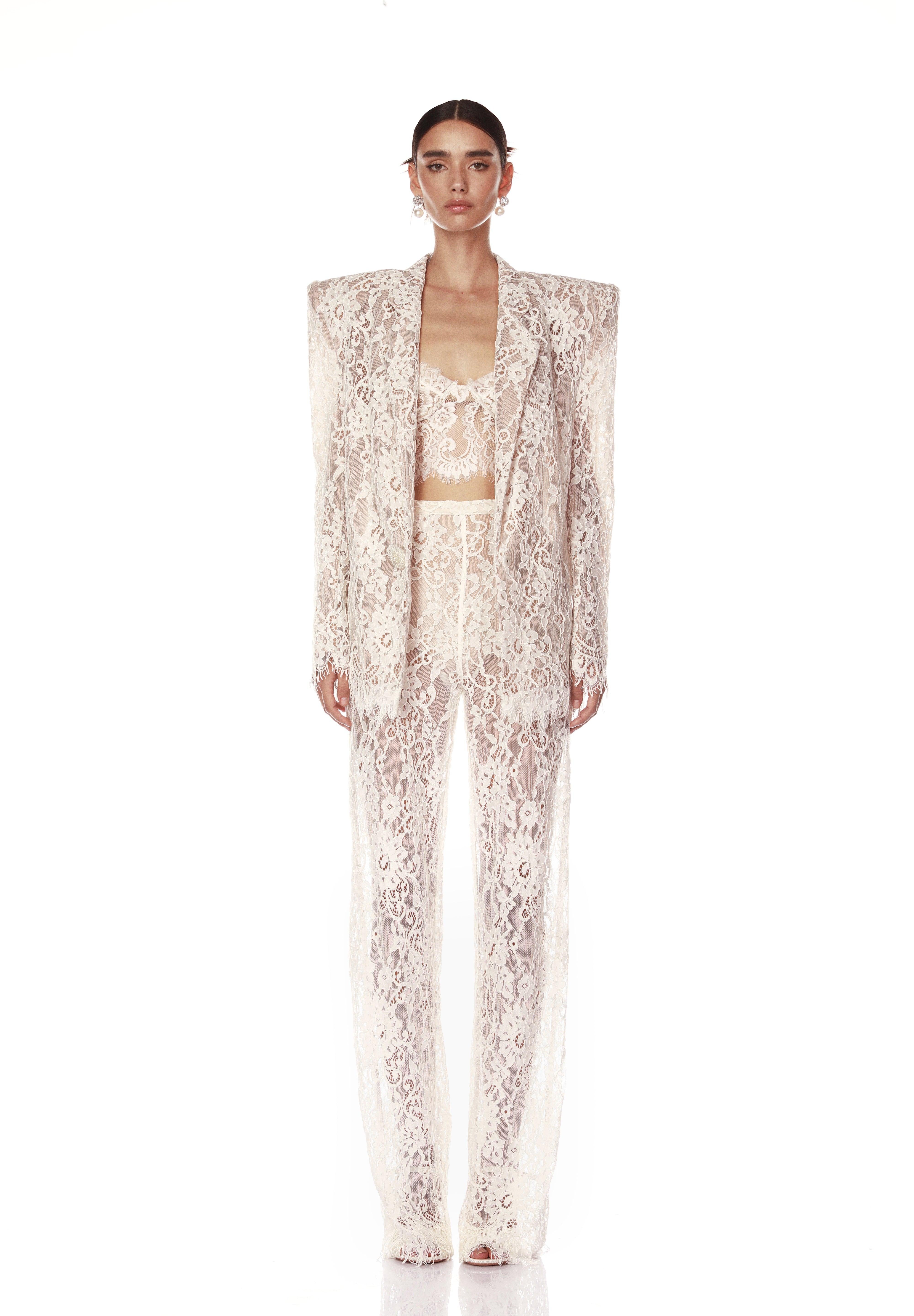 Capri Blanc Lace Blazer - Pre Order - BRONX AND BANCO