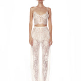 Capri Blanc Lace Pants - Pre Order - BRONX AND BANCO