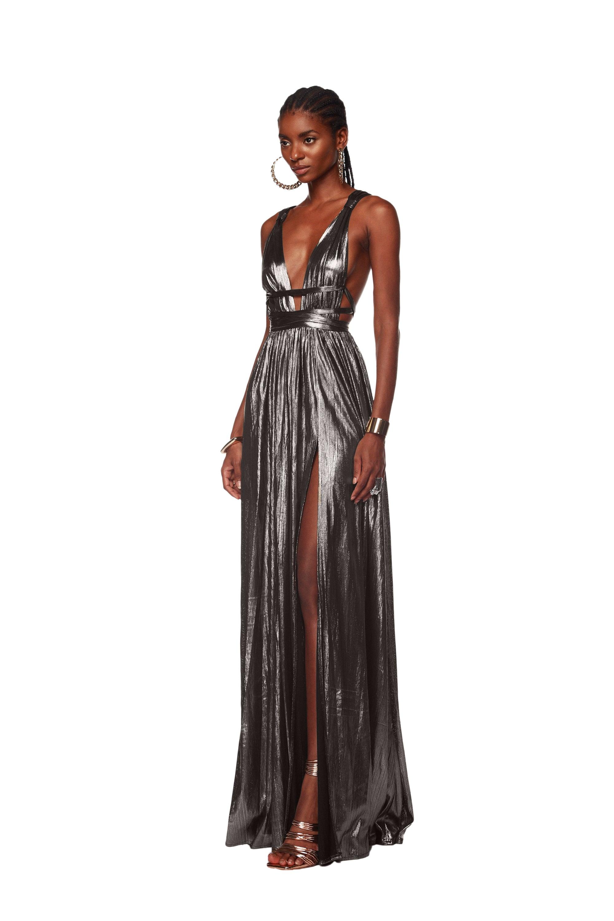 Lia Stublla Sweetheart Nude/Silver Sequin Gown - Dresses 4 Hire