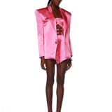 Capri Electric Pink Blazer - Pre Order - BRONX AND BANCO