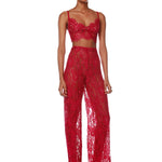 Capri Fuchsia Lace Pant - Pre Order - BRONX AND BANCO