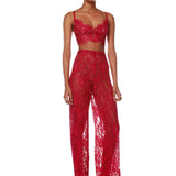 Capri Fuchsia Lace Pant - Pre Order - BRONX AND BANCO