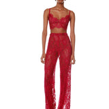 Capri Fuchsia Lace Pant - Pre Order - BRONX AND BANCO