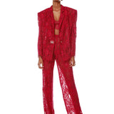 Capri Fuchsia Lace Blazer - Pre Order - BRONX AND BANCO