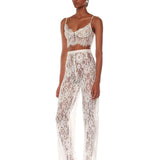 Capri Blanc Lace Pants - Pre Order - BRONX AND BANCO