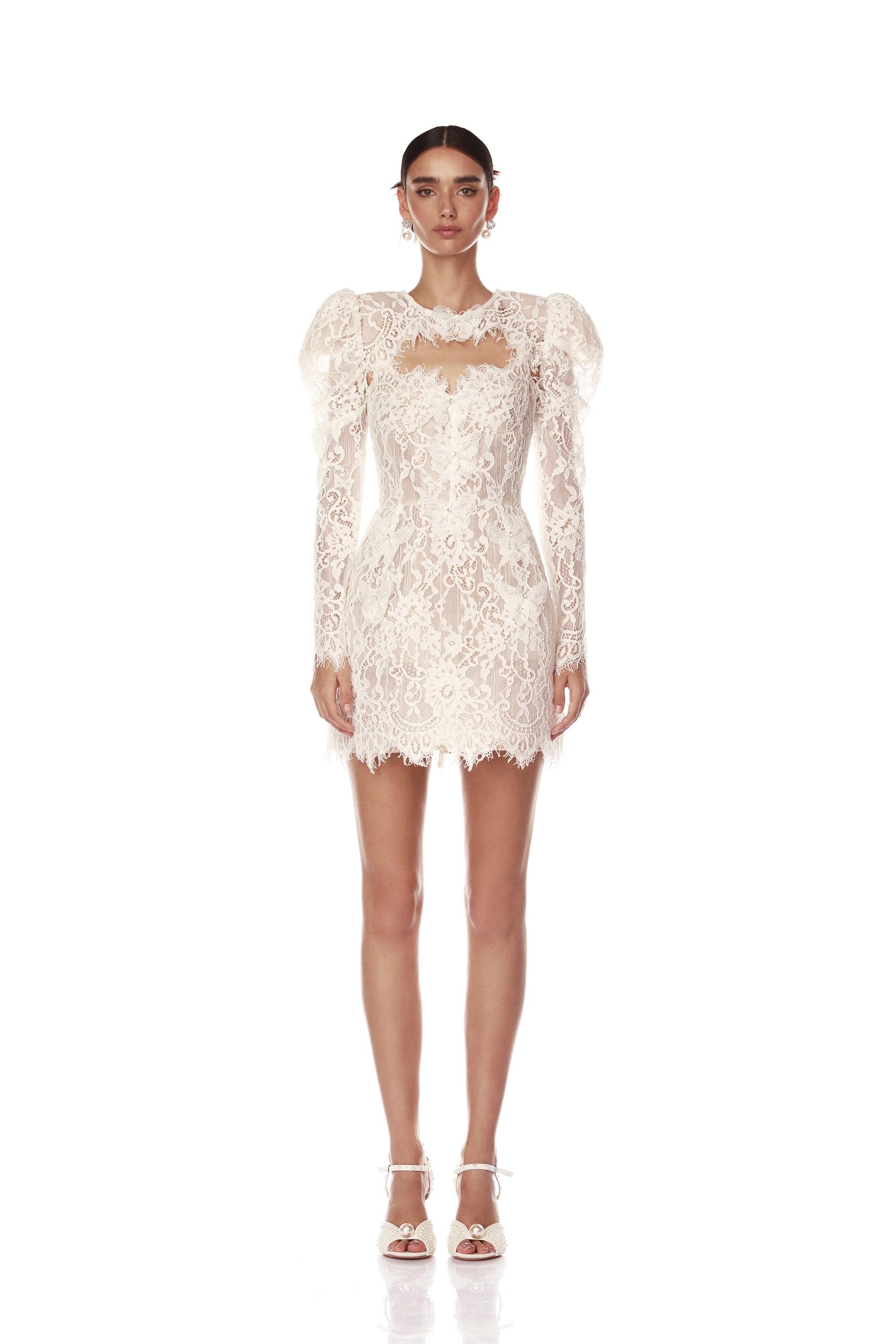 Colette Blanc Lace Bolero - Pre Order - BRONX AND BANCO