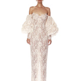 Colette Blanc Off the Shoulder Gown - Pre Order - BRONX AND BANCO