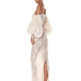 Colette Blanc Off the Shoulder Gown - Pre Order - BRONX AND BANCO