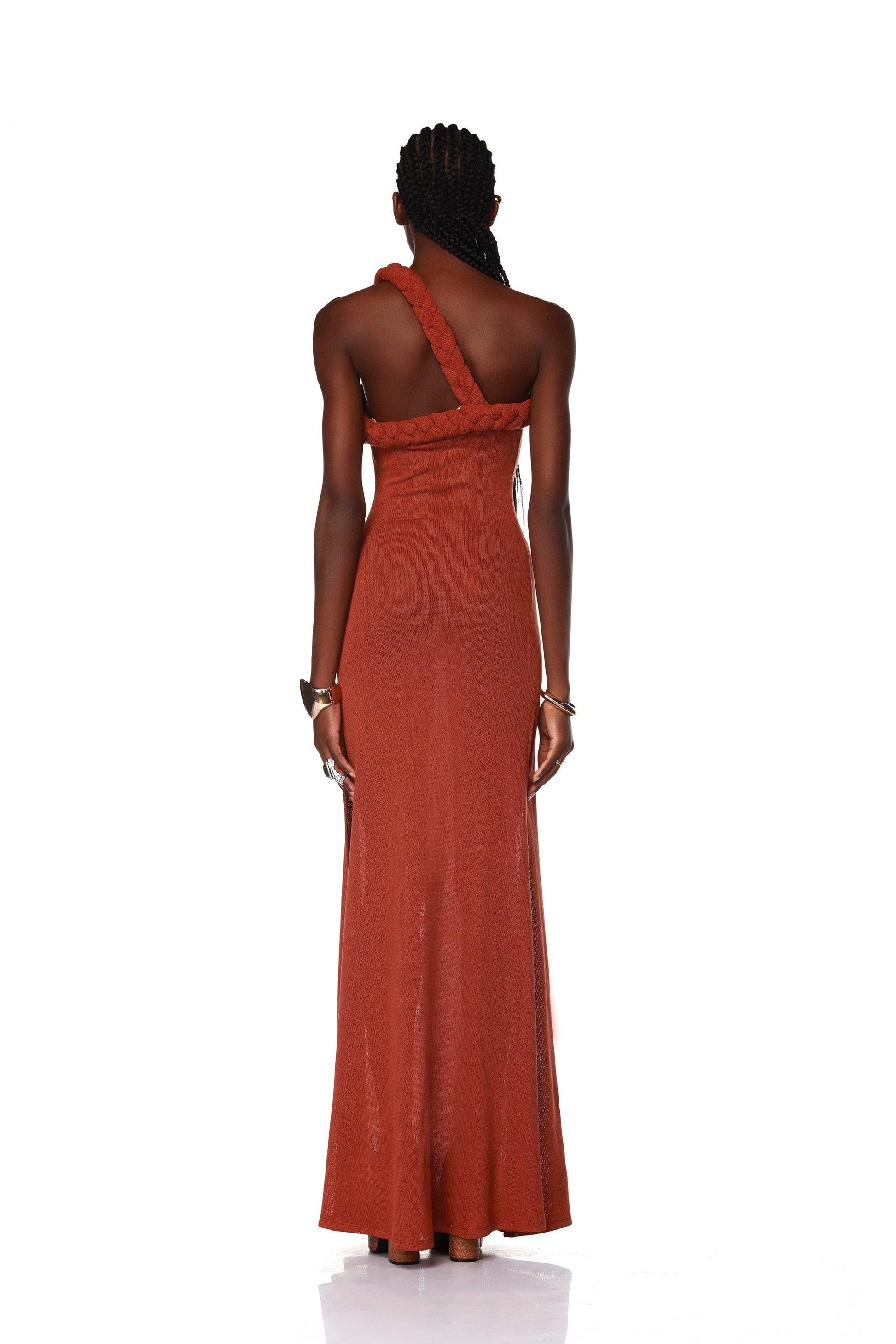 Dalia One Shoulder Copper Gown - Pre Order - BRONX AND BANCO