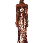 Farah Strapless Gold Gown - Pre Order - BRONX AND BANCO