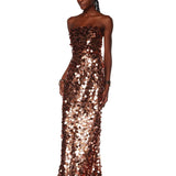 Farah Strapless Gold Gown - Pre Order - BRONX AND BANCO