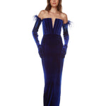 Florentina Cobalt Gown - BRONX AND BANCO