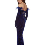 Florentina Cobalt Gown - BRONX AND BANCO