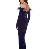 Florentina Cobalt Gown - BRONX AND BANCO