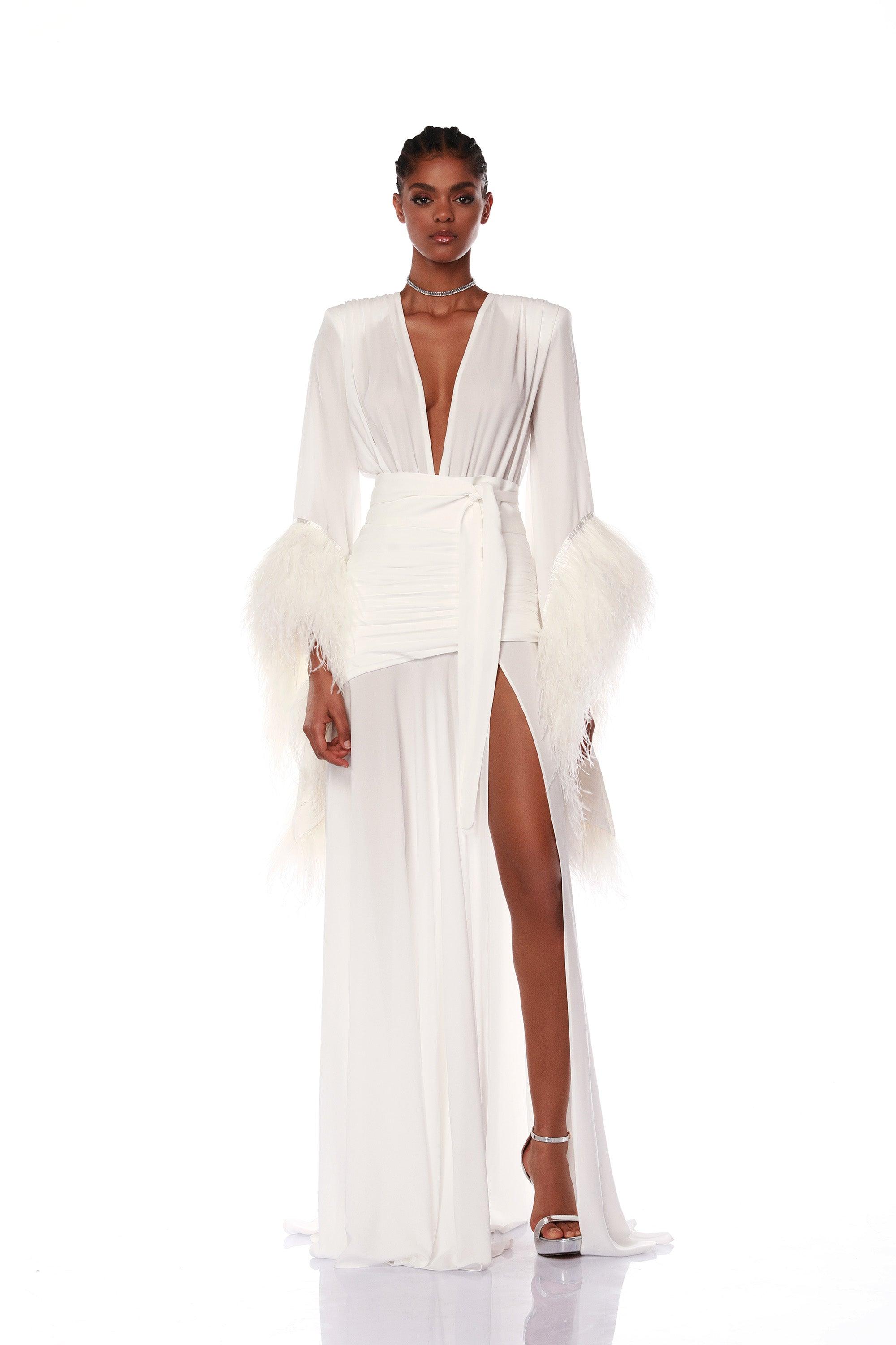 Geisha Blanc Maxi Dress - Pre Order - BRONX AND BANCO