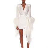 Geisha Blanc Mini Dress - Sample
