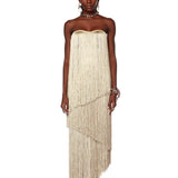 Adisa Strapless Gold Gown - Pre Order - BRONX AND BANCO