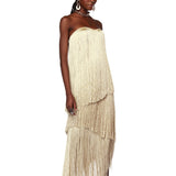 Adisa Strapless Gold Gown - Pre Order - BRONX AND BANCO