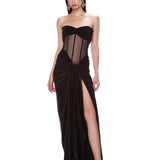 Gina Noir Gown - Pre Order - BRONX AND BANCO