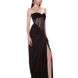 Gina Noir Gown - Pre Order - BRONX AND BANCO