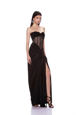 Gina Noir Gown - Pre Order - BRONX AND BANCO