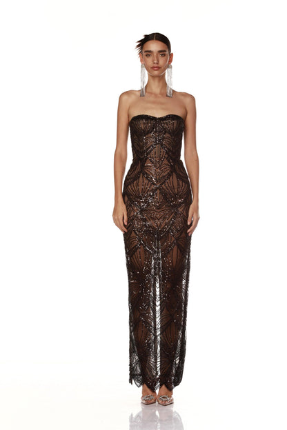 Giselle Black Maxi Dress - Pre Order
