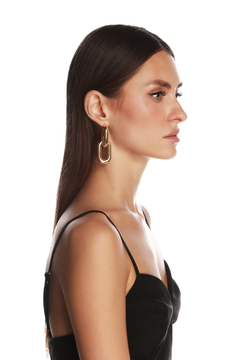 Large Double Link Earrings