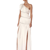 Grecian Blanc One Shoulder Gown - Pre Order - BRONX AND BANCO