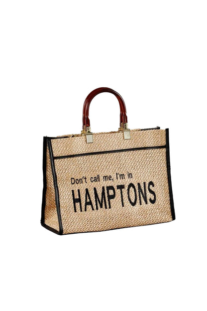 Hamptons Raffia Tote - BRONX AND BANCO