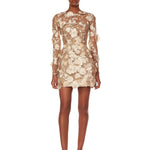 Bouquet Maraya Gold Long Sleeve Dress - Pre Order - BRONX AND BANCO