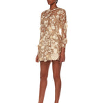 Bouquet Maraya Gold Long Sleeve Dress - Pre Order - BRONX AND BANCO