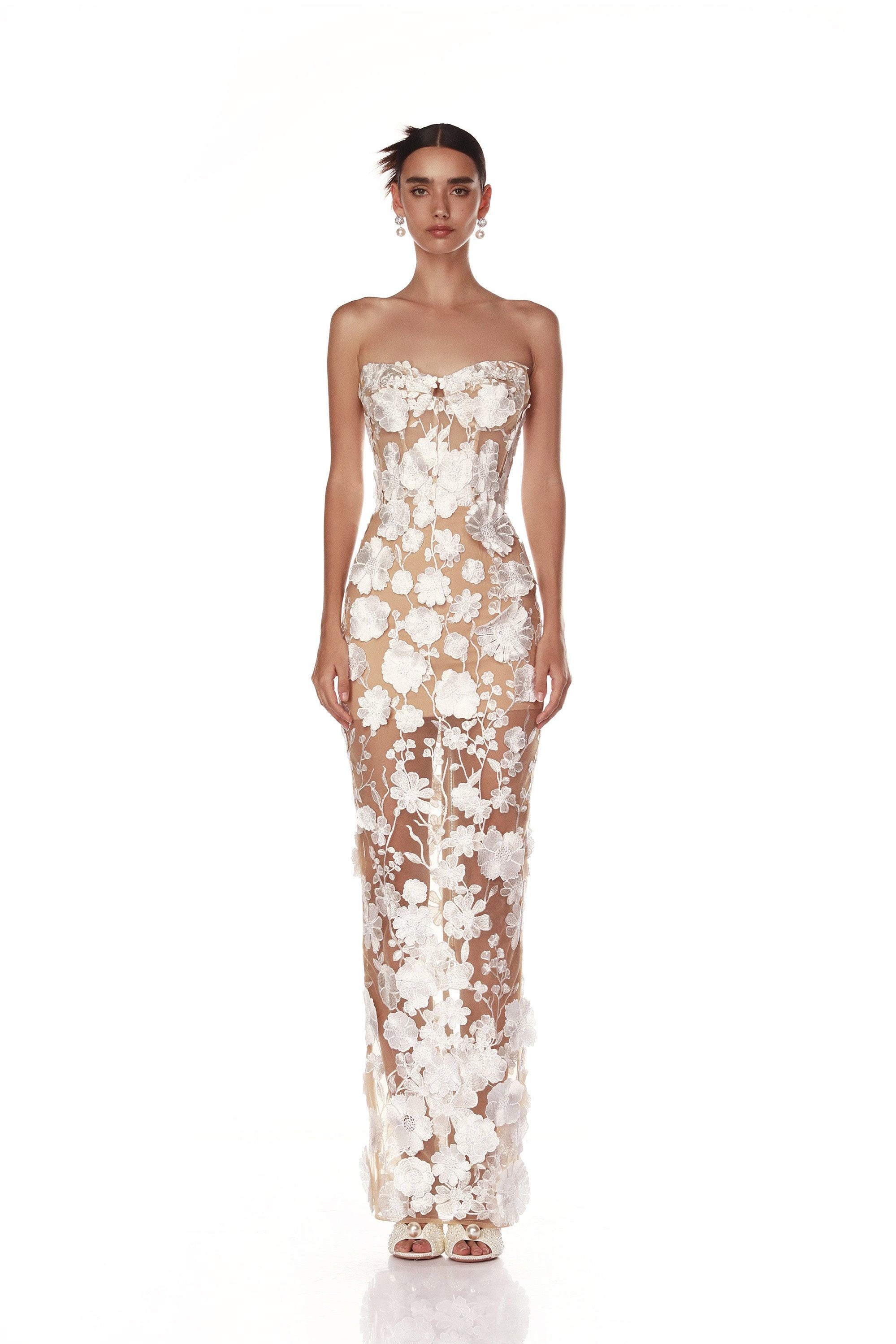 Jasmine Blanc Maxi Dress - Pre Order - BRONX AND BANCO