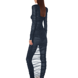 Maya Midnight Blue Gown - SAMPLE
