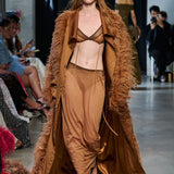 Amira Brown Two Piece Dress