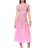 Megan Baby Pink Midi Dress - Pre Order - BRONX AND BANCO