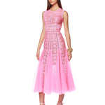 Megan Baby Pink Midi Dress - Pre Order - BRONX AND BANCO