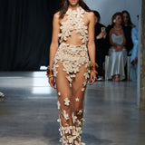 Mirage Crochet Sheer Ellusion Gown