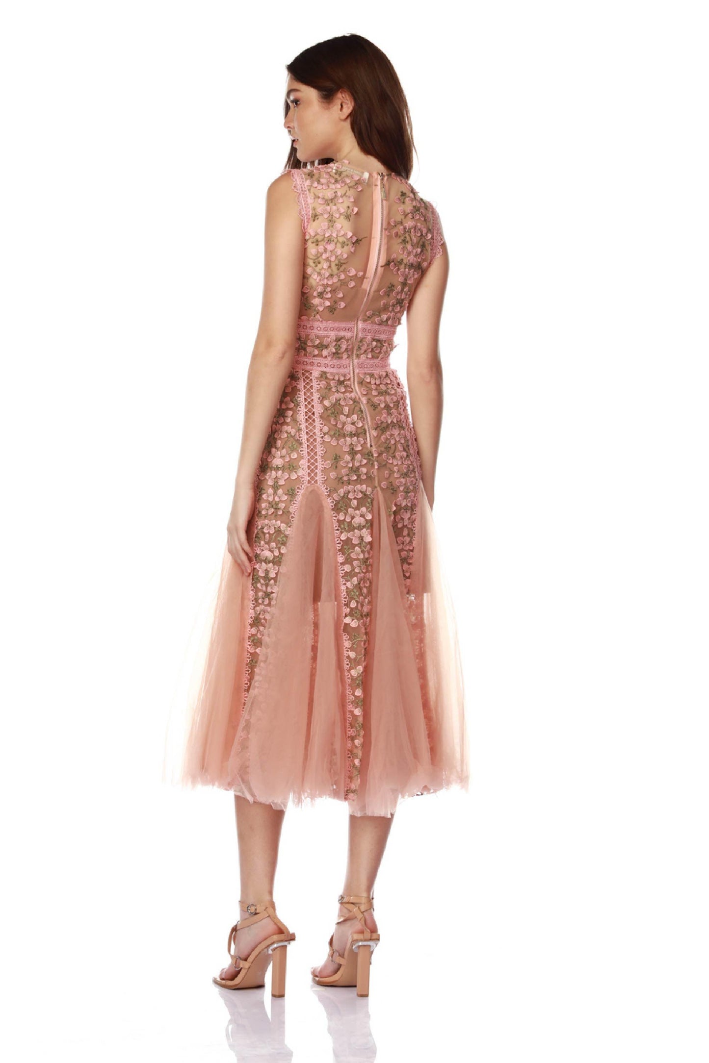 Megan Pink Midi Dress