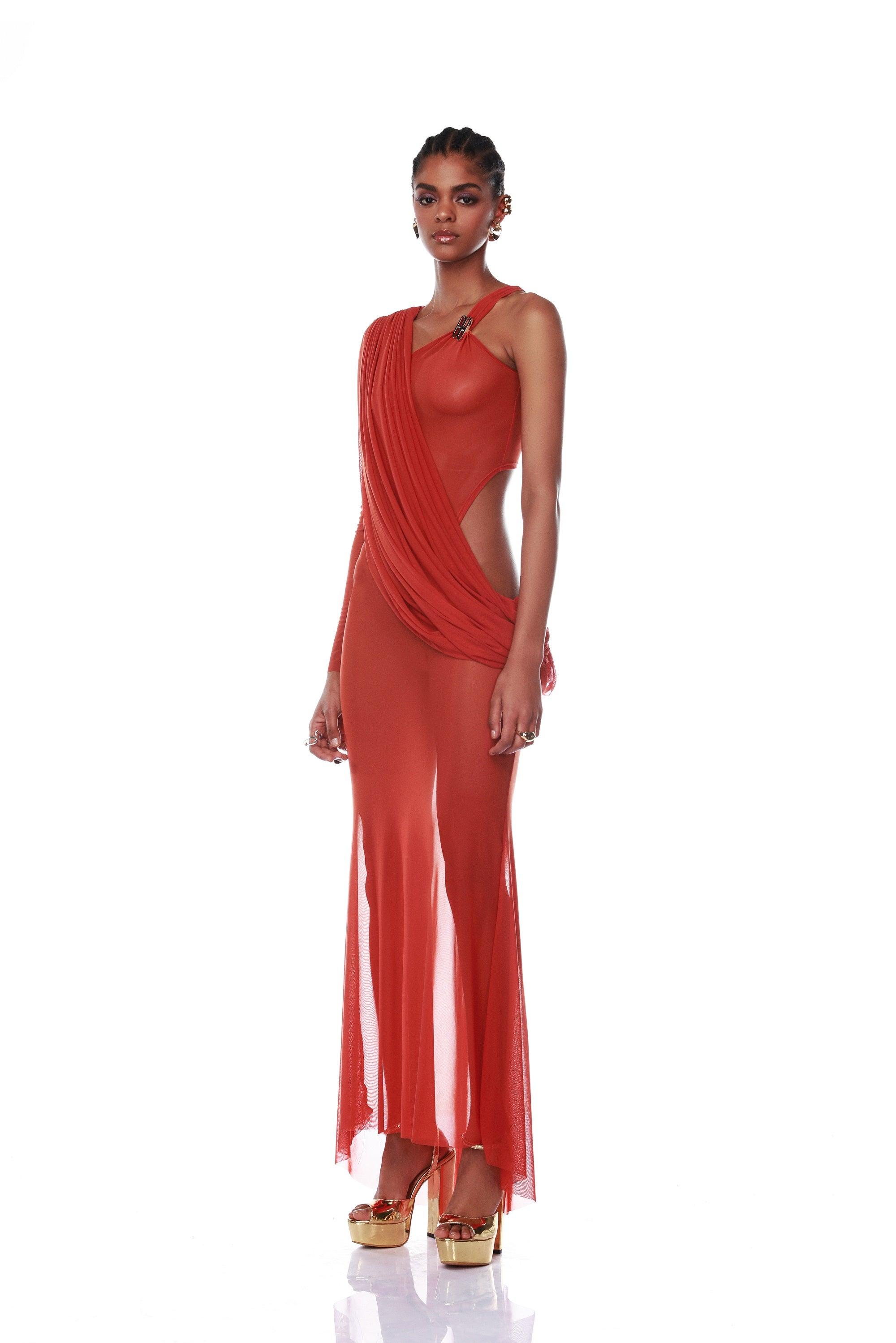 Bronx and banco outlet antonia red dress