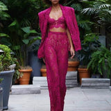 Capri Fuchsia Lace Blazer - Pre Order - BRONX AND BANCO