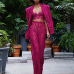 Capri Fuchsia Lace Pant - Pre Order - BRONX AND BANCO