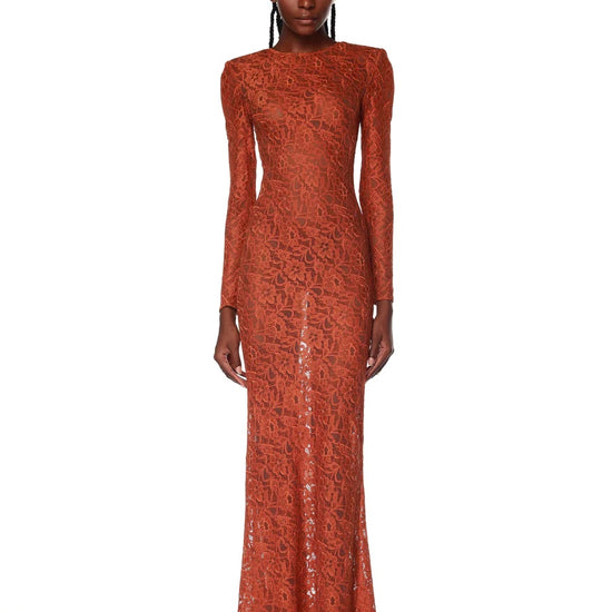 Electra Copper Lace Gown - Pre Order - Bronx and Banco - Free Shipping ...