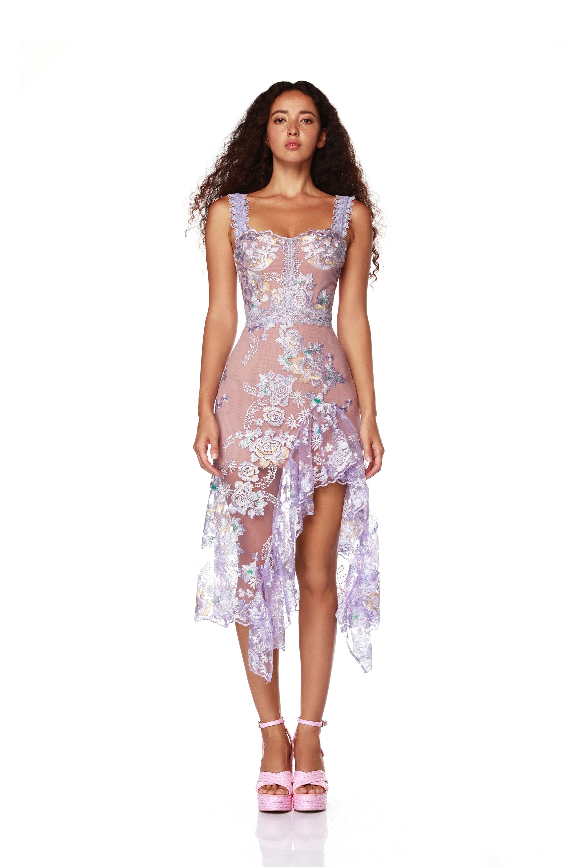 Bronx and banco agata embroidered outlet gown