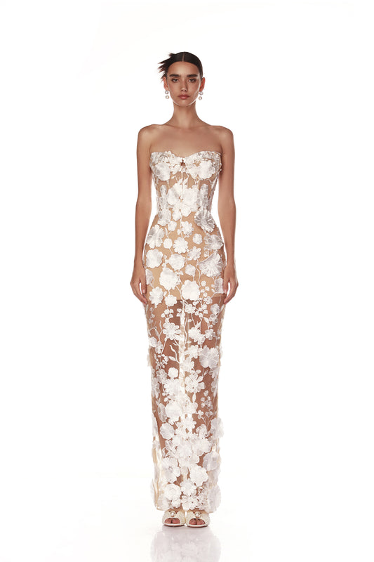 Jasmine Blanc Maxi Dress - Pre Order