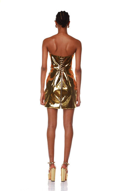 Stallion Gold Mini Dress - Pre Order