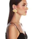 Amara Gold Seashell Earrings