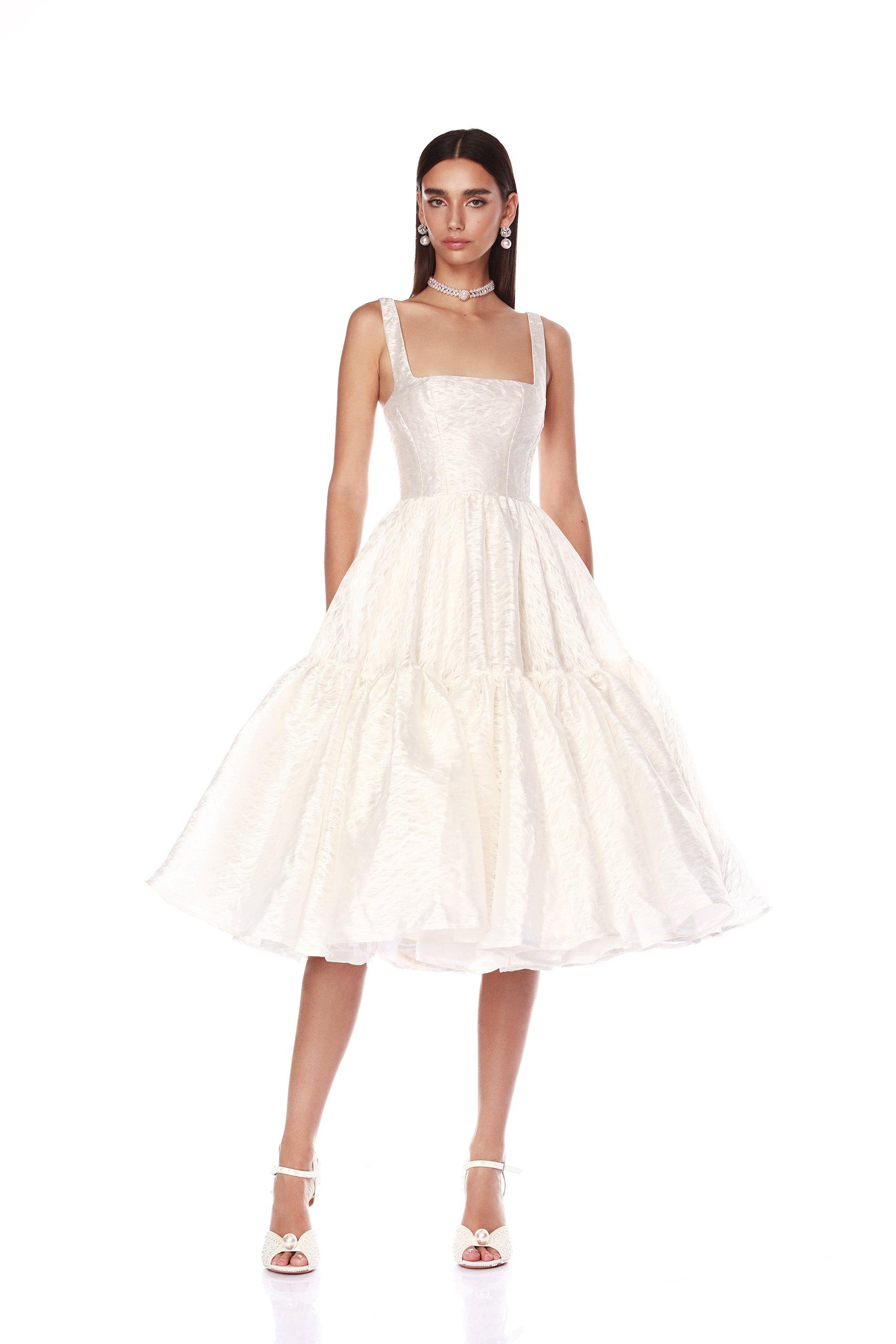 Tiara Blanc Midi Dress - Pre Order - BRONX AND BANCO